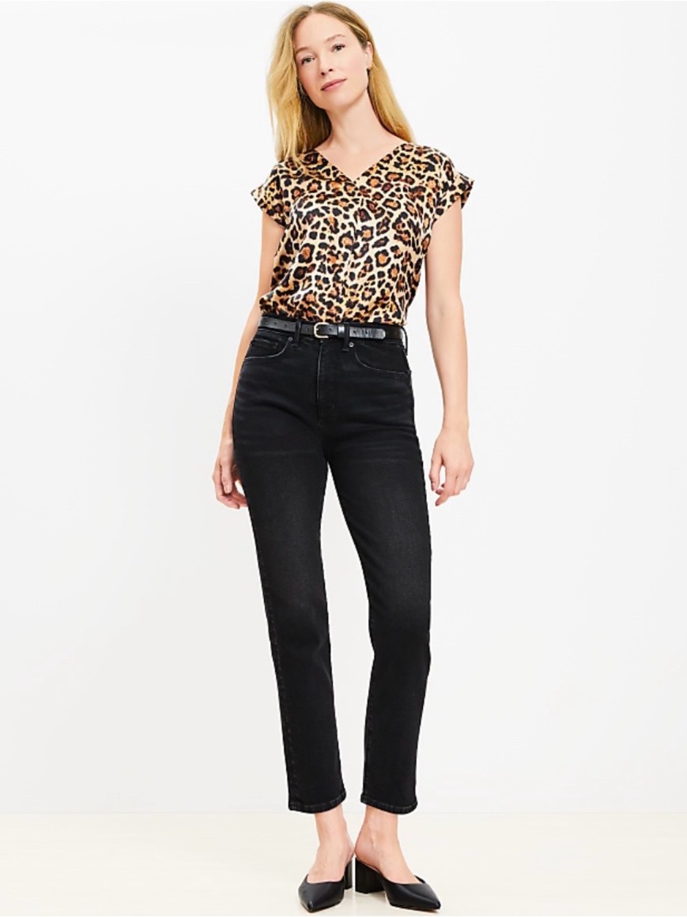 Women's High-Rise Slim Jeans in Washed Black 27|4
